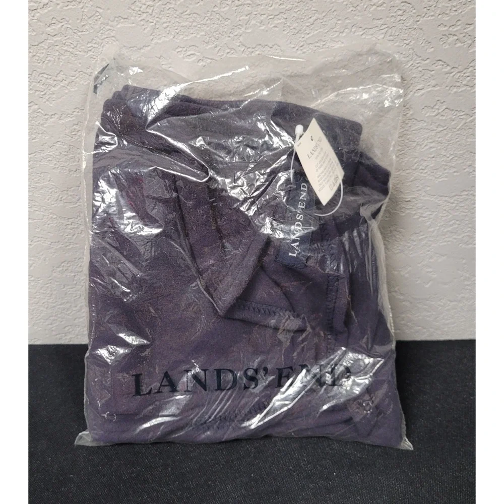 Lands' End Unisex Adult Navy Blue Fleece Scarf - New with Tags, in Package